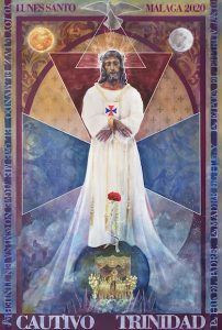 Cartel Cautivo de Málaga en el Lunes Santo de 2020