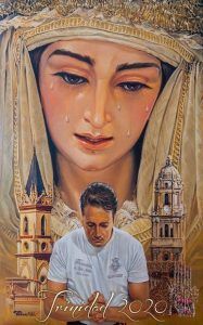 Cartel Trinidad de Málaga en el Lunes Santo de la Semana Santa de Málaga 2020